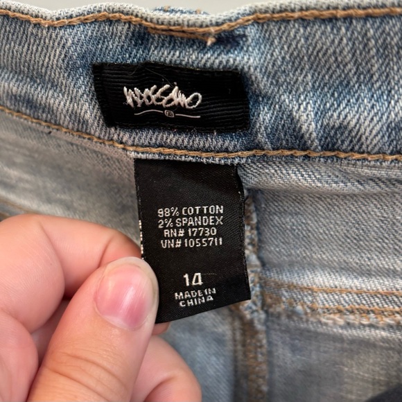 Women’s 14 Mossimo Light Wash Straight Denim Skirt - Picture 7 of 8